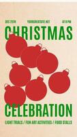 christmas event for social media story template
