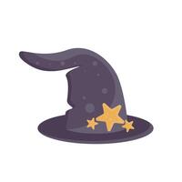 Magic hat of wizard or witch vector
