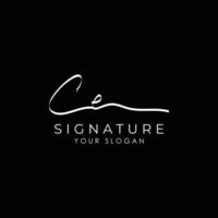 ce initial letter handwriting and signature logo, c e elegant Symbol design template vector