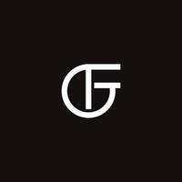 FG Initial Logo Sleek and Minimalist Monogram Design for Modern Branding vector