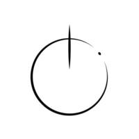 start button icon editable on a white background. vector