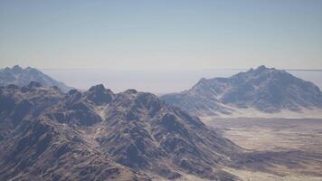 A view of a mountain range from an airplane video