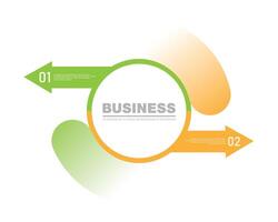 Infographic Element design with Unique 2 options can be used for workflow layout, diagram, annual report. vector