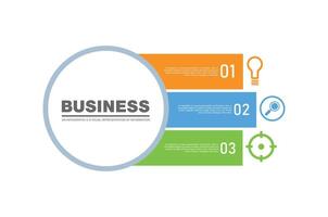 Business 3 Step Infographic Element design templete can be used for workflow layout, annual report. vector