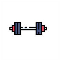 Dumbbell icon on white background vector