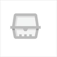 A white background with a small basket in it vector