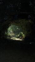 A mesmerizing journey through a mysterious tunnel with a captivating light video