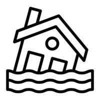 Natural Disaster Icon Design vector