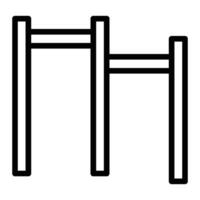Pullup Bar Icon Design vector