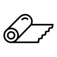 Yoga Mat Icon Design vector