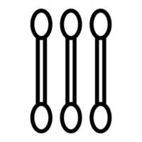Cotton Swabs Icon Design vector