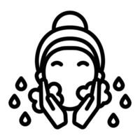 Face Wash Icon Design vector
