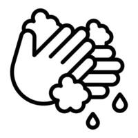 Handwashing Icon Design vector