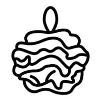 Loofah Icon Design vector