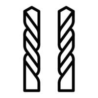 Drill Bits Icon Design vector