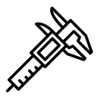Digital Caliper Icon Design vector