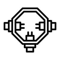 Junction Box Icon Design vector