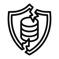 Data Breach Icon Design vector