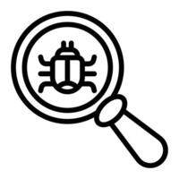 Debug Icon Design vector