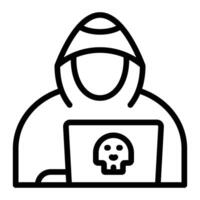 Hacker Icon Design vector