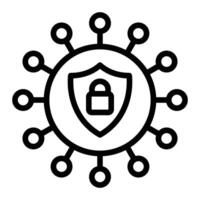 Network Security Icon Design vector