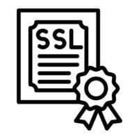SSL Certificate Icon Design vector