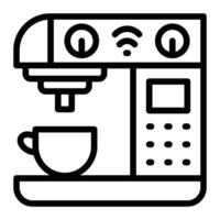 Smart Coffee Maker Icon Design vector