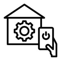 Smart Home Automation Script Icon Design vector