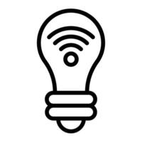 Smart Light Bulb Icon Design vector