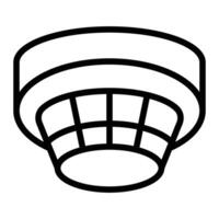 Smart Smoke Detector Icon Design vector