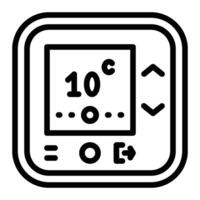 Smart Thermostat Icon Design vector