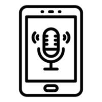 Voice Assistant Icon Design vector