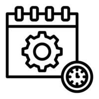 Automation Schedule Icon Design vector
