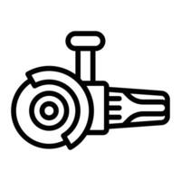 Angle Grinder Icon Design vector
