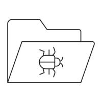 Bug Problem Icon Design vector