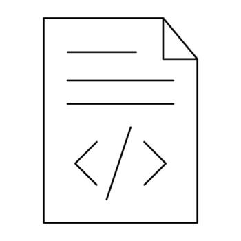 Code Icon Design vector