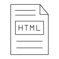 HTML file Icon Design vector