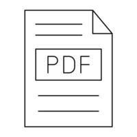 PDF File Icon Design vector