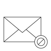 Spam Mail Icon Design vector