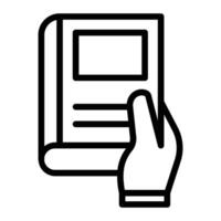 Book Hand Over Icon Design vector