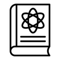 Physics Book Icon Design vector