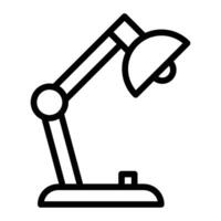 Table Lamp Icon Design vector