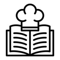 Recipe Book Icon Design vector
