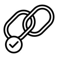 Hyperlink Icon Design vector