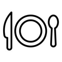 Plate Icon Design vector