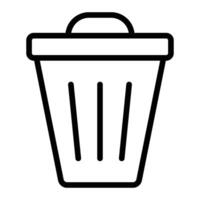Trash Can Icon Design vector