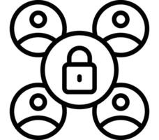 Security Group Icon Design vector