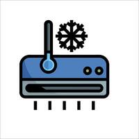 A vacuum cleaner with a snowflake on it vector