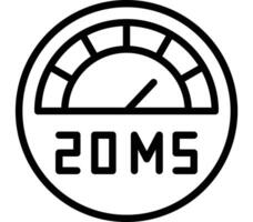 Latency Icon Design vector