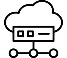 IaaS Icon Design vector
